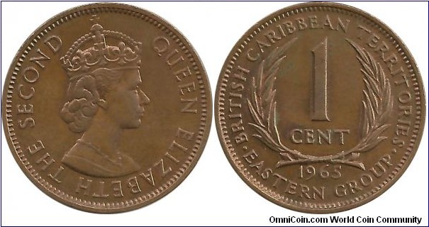 BritishCaribbeanTerritories 1 Cent 1965