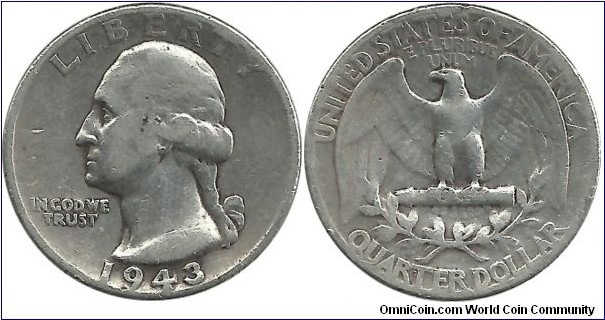 USA Quarter Dollar 1943