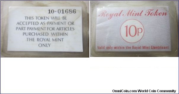 Royal Mint Token 10p