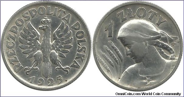 Poland 1 Złoty 1925.(London)