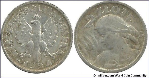 Poland 2 Złote 1924(p)