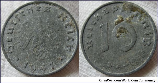 1941 A 10 Pfennig
