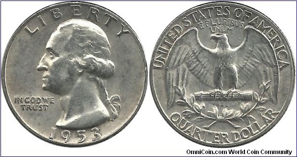 USA Quarter Dollar 1953