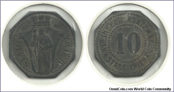 Germany-Notgeld 10 Pfennig ND - Trier (Rhineland)