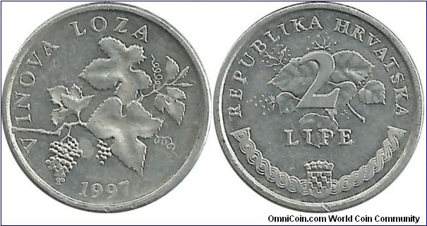 Croatia 2 Lipe 1997-croatian