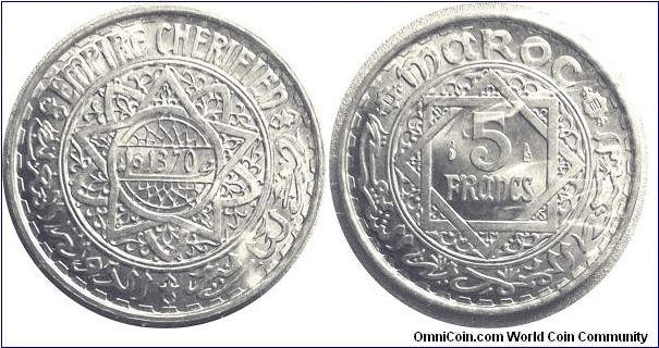 BU Morocco 5 francs