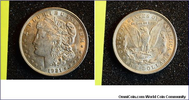 1921 Morgan Silver Dollar 