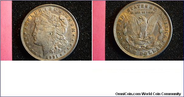 1921 Morgan Silver Dollar 