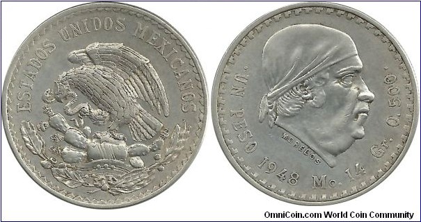 Mexico 1 Peso 1948