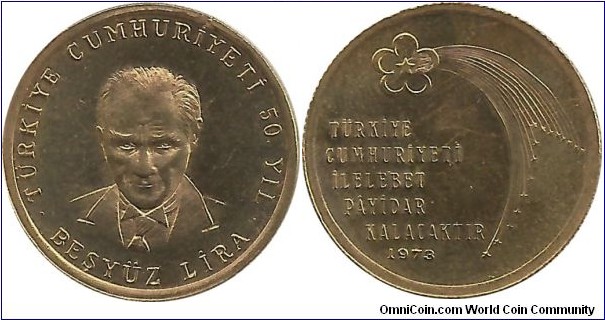 Türkiye 500 Lira 1973-Au