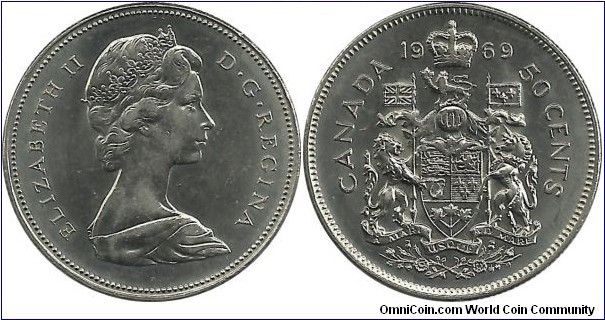 Canada 50 Cents 1969