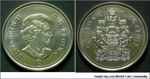 Canada 50 cents.
2007, RCM