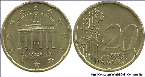 Germany 20 Eurocent 2006F