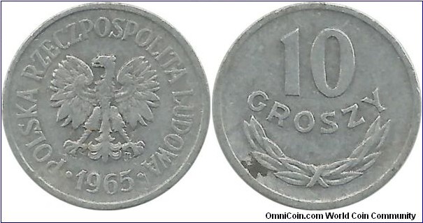 Poland 10 Groszy 1965