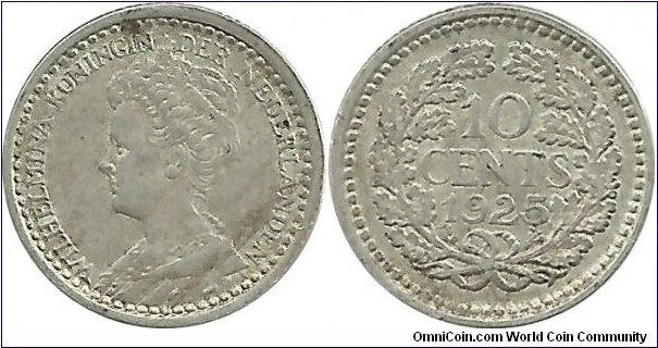 Nederland 10 Cent 1925