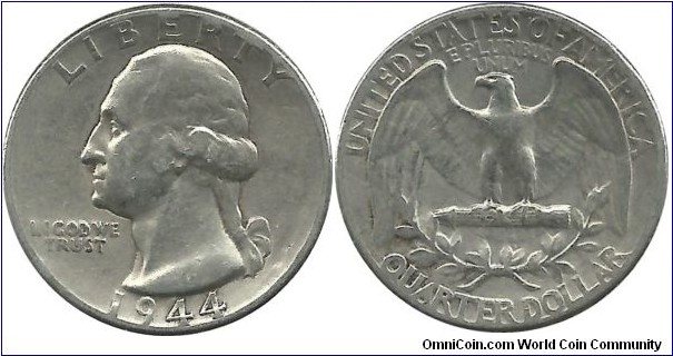 USA Quarter Dollar 1944