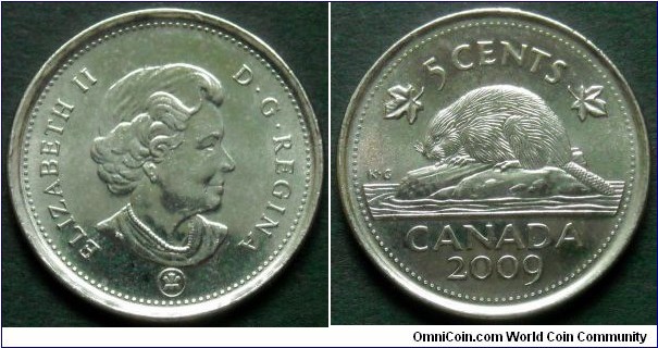 Canada 5 cents.
2009