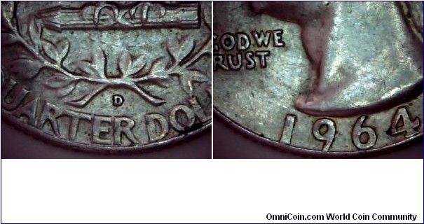USA Quarter Dollar 1964D-1