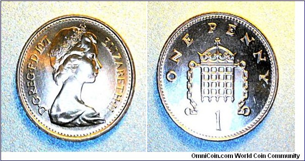 One Pence GEM BU MS67+
