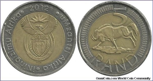 SouthAfrica 5 Rand 2012 (Zulu-Xhosa)