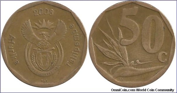 SouthAfrica 50 Cents 2008 (Venda)