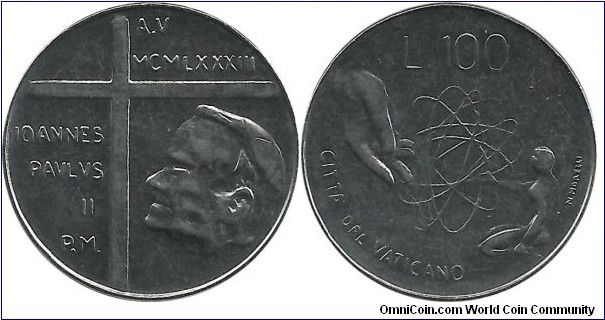 Vatican 100 Lire 1983
