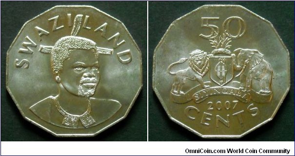 Swaziland 50 cents.
2007