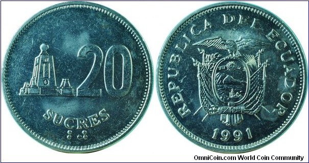 Ecuador20Sucres-km94.2-1991