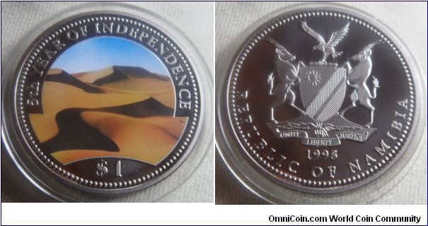 Namibia 5th Year Independence Cupro/Nickel Coin