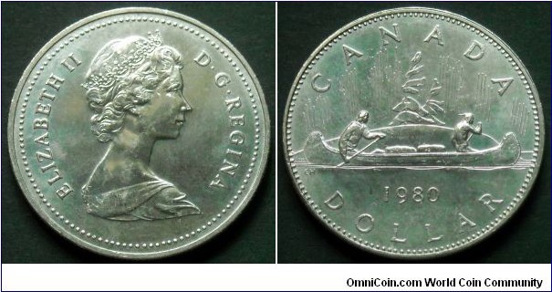 Canada 1 dollar.
1980