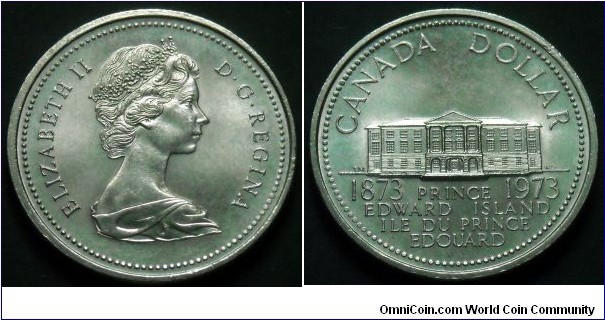 Canada 1 dollar.
1973, Prince Edward Island Centennial.