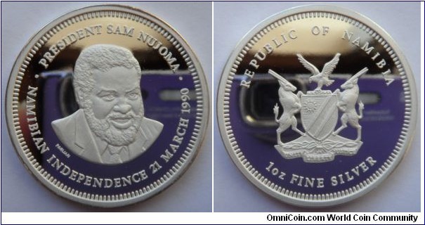 President Sam Nujoma
Founding President
1oz Silver Coin