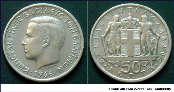 Greece 50 lepta.
1966