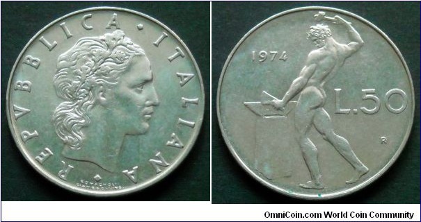 Italy 50 lire.
1974