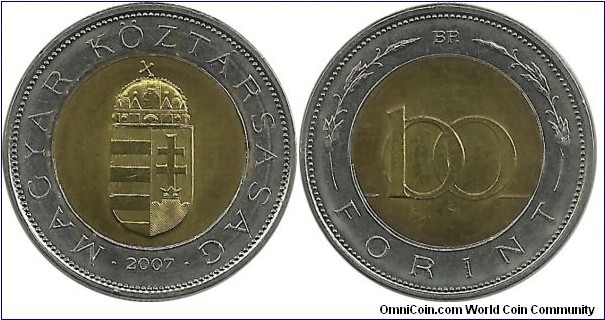 Hungary 100 Forint 2007