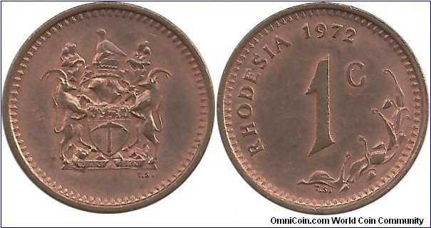 Rhodesia 1 Cent 1972