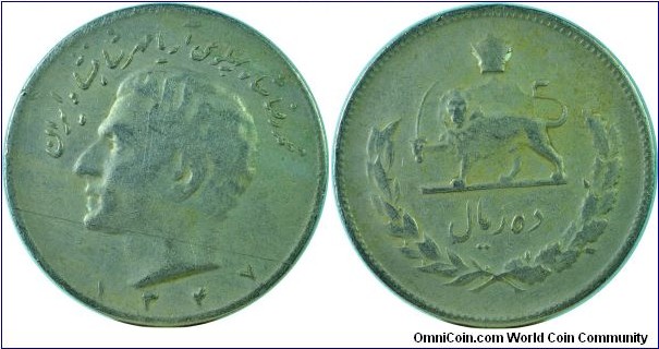 Iran10Rials-km1178-(SH1347)1968