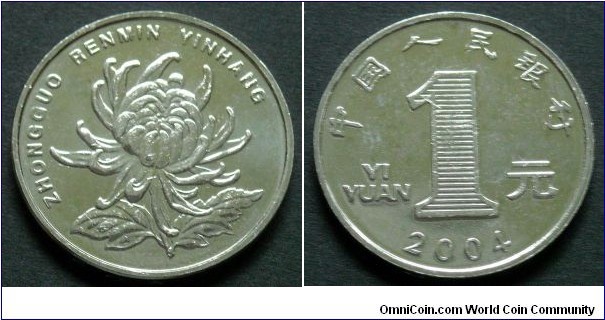 China 1 yuan.
2004