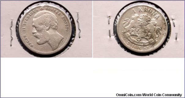 Scarce Silver 1876-ST Sweden Krona KM# 747 Oscar II Very Nice Circ Coin#BSB2 5  
Go Here:

http://stores.ebay.com/Mt-Hood-Coins