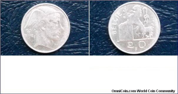 Silver 1949 Belgium 20 Francs 20 Frank KM# 141 Hemelted Nice High Grade Go Here:

http://stores.ebay.com/Mt-Hood-Coins