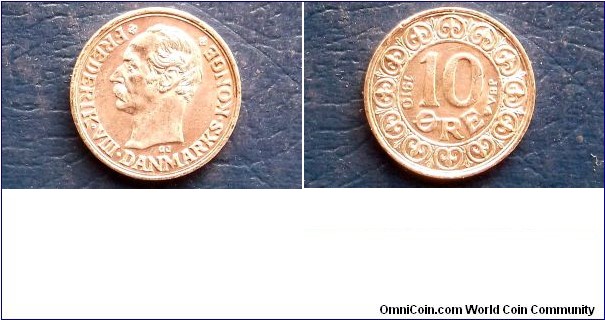 Silver 1910 Denmark 10 Ore KM# 807 Frederik VIII Flashy High Grade Coin Go Here:

http://stores.ebay.com/Mt-Hood-Coins