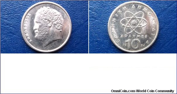 1994 Greece 10 Drachmai KM#132 Democritus Nice Grade Coin Go Here:

http://stores.ebay.com/Mt-Hood-Coins
