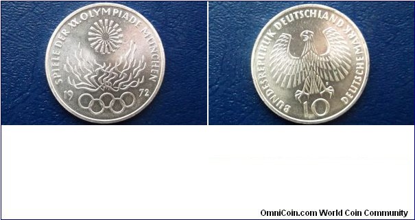 ilver 1972-F Germany Federal Republic 10 Marks Olympics Flame Gem BU Go Here:

http://stores.ebay.com/Mt-Hood-Coins