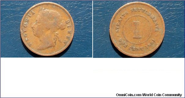 SOLD !!! 1901 Straits Settlements 1 Cent Coin - Queen Victoria - Last Year of This Issue - Large 29mm Coin - Circulated Go Here:

http://stores.ebay.com/Mt-Hood-Coins