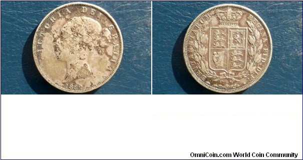 SOLD !!! Scarce .925 Silver 1882 Great Britain Queen Victoria 1/2 Crown Coin -  Better Date Low Mintage of Only 808K - Large 32.3mm Silver Crown - Nice Original Toned Never Cleaned Go Here:

http://stores.ebay.com/Mt-Hood-Coins