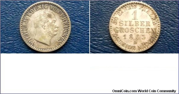 Sold !! Silver 1863-A German States PRUSSIA 1 Silber Groschen KM# 485 Nice Circ Go Here:

http://stores.ebay.com/Mt-Hood-Coins