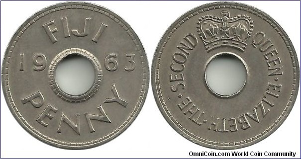 Fiji 1 Penny 1963