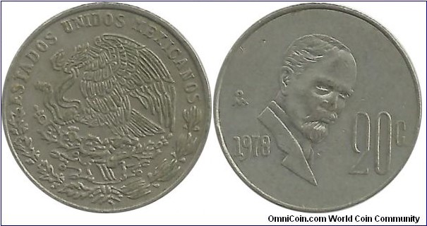 Mexico 20 Centavos 1978
