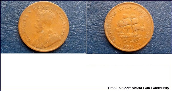 1929 South Africa Penny Sailing Ship George V KM#14 Very Nice Circulated 
Go Here:

http://stores.ebay.com/Mt-Hood-Coins