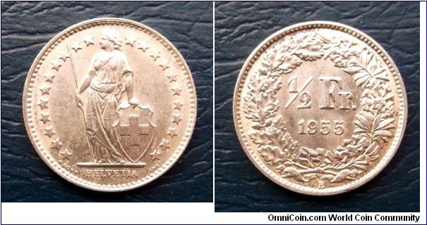 Silver 1955-B Switzerland 1/2 Franc Standing Helvetia Lance High Grade 

Go Here:

http://stores.ebay.com/Mt-Hood-Coins